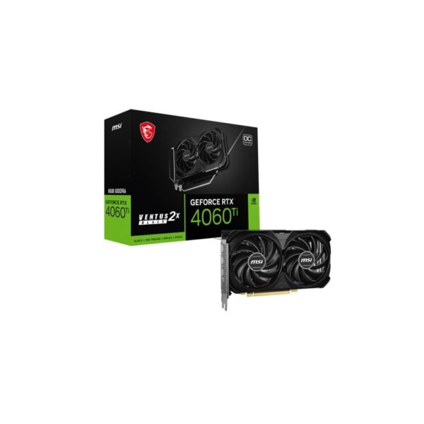 MSI GeForce RTX 4060 TI 8GB Ventus 2X BLACK E1 OC