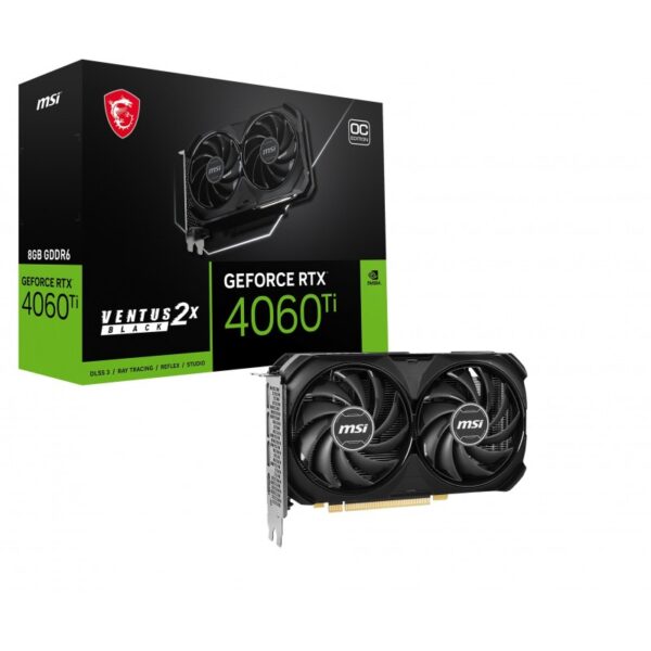 MSI GeForce RTX 4060 TI 8GB VENTUS 2X BLACK OC