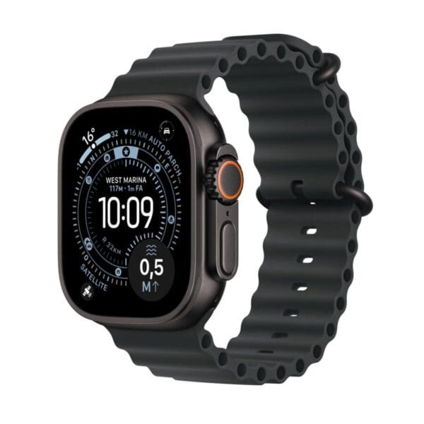 Apple Watch Ultra 3 GPS + Cellular - Cassa 49mm in Titanio Nero con Band Ocean Nero