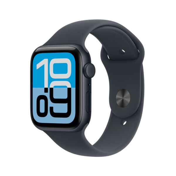 Apple Watch SE 3 GPS + Cellular - 44mm Cassa Alluminio Mezzanotte con Sport Band Mezzanotte - S/M