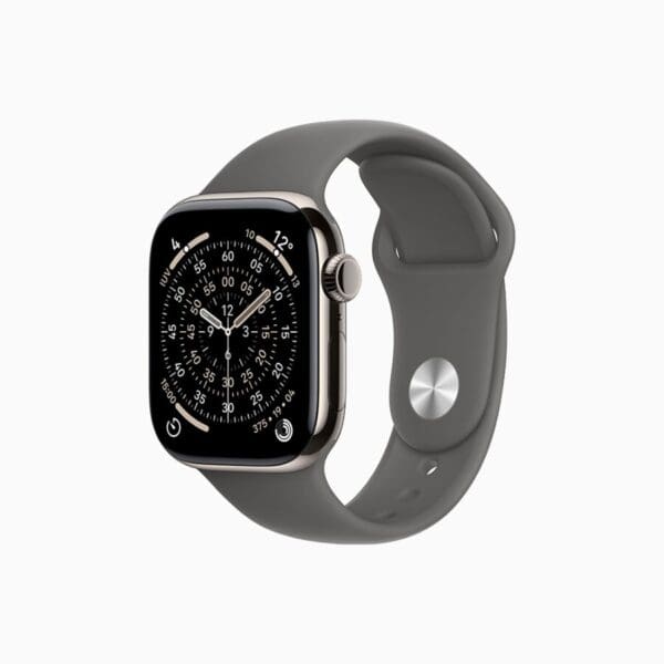 Apple Watch Series 11 GPS + Cellular 42mm Cassa Titanio con Band Grigio Pietra - M/L