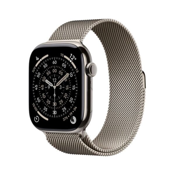 Apple Watch Series 11 GPS + Cellular 46mm Cassa Titanio con Loop Milanese Naturale M/L