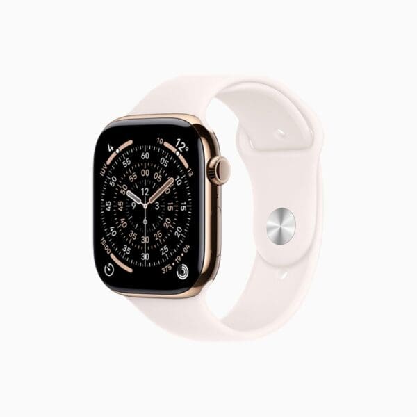 Apple Watch Series 11 GPS + Cellular 46mm Cassa Titanio Oro con Band Rosa Fard - S/M