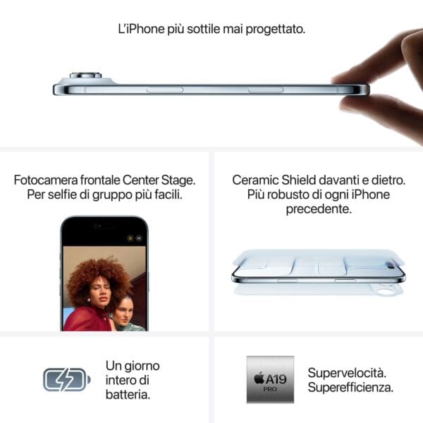 iPhone Air 256GB Nero Siderale - immagine 6