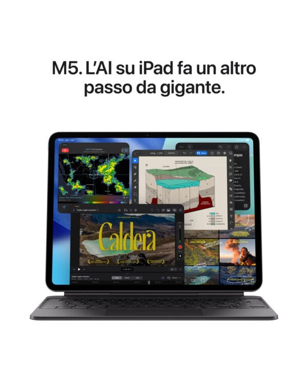 iPad Pro 11" M5 WiFi + Cellular 1TB con Vetro Nano-texture - Silver - immagine 2