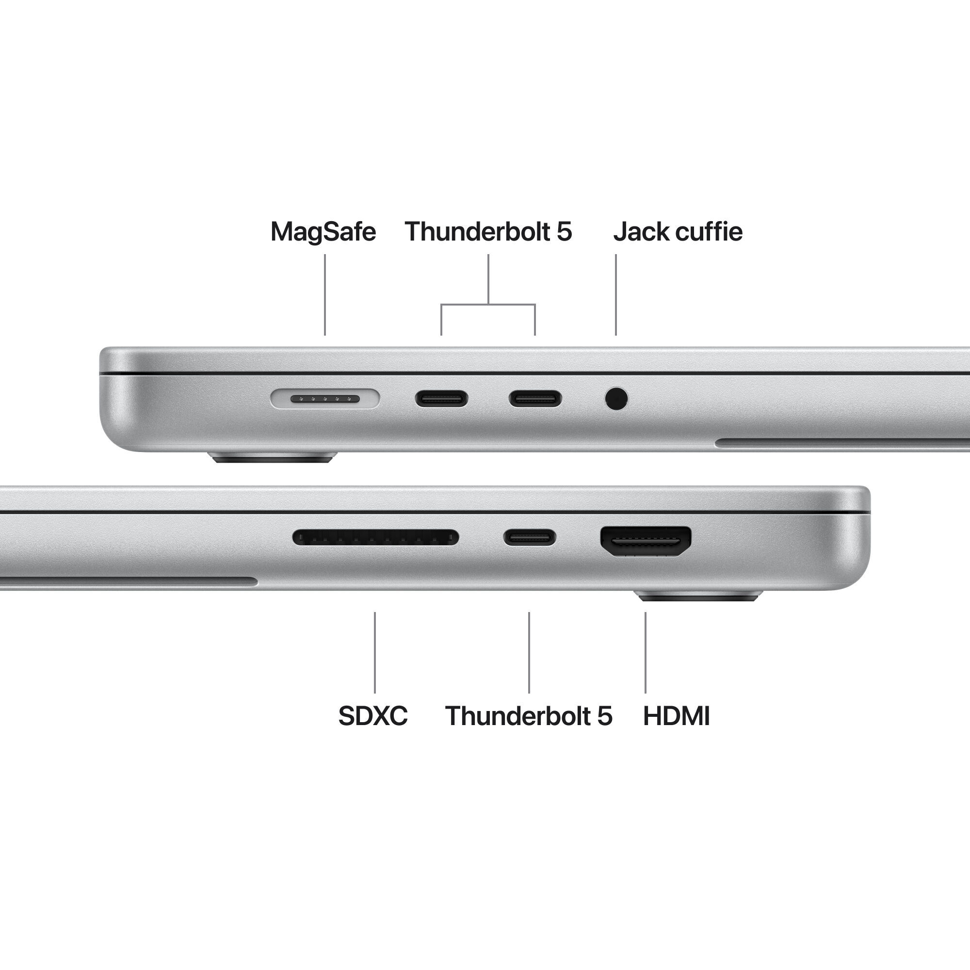 MacBook Pro 16" M5 Max 18-core CPU 40-core GPU/48GB/2TB - Argento - immagine 7