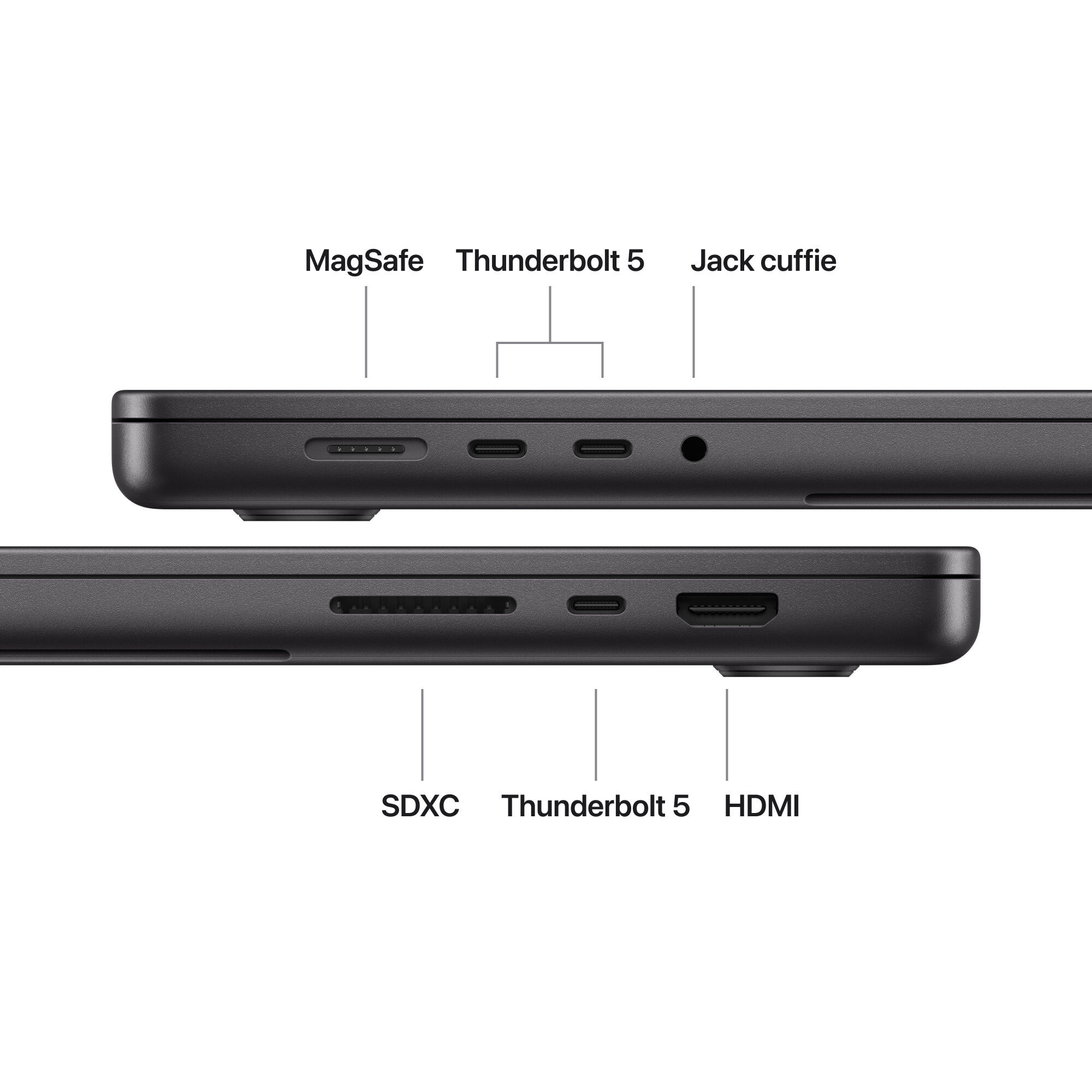 MacBook Pro 16" M5 Max 18-core CPU 40-core GPU/48GB/2TB - Nero Siderale - immagine 7